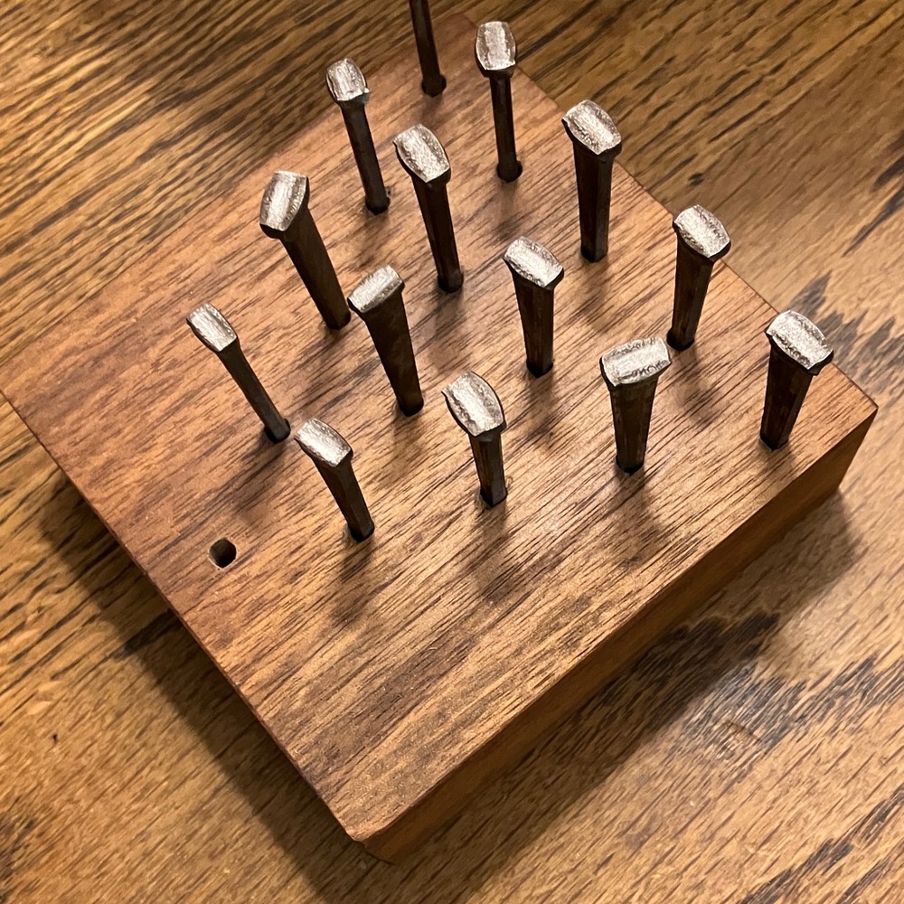 Wooden Nail Puzzle Game